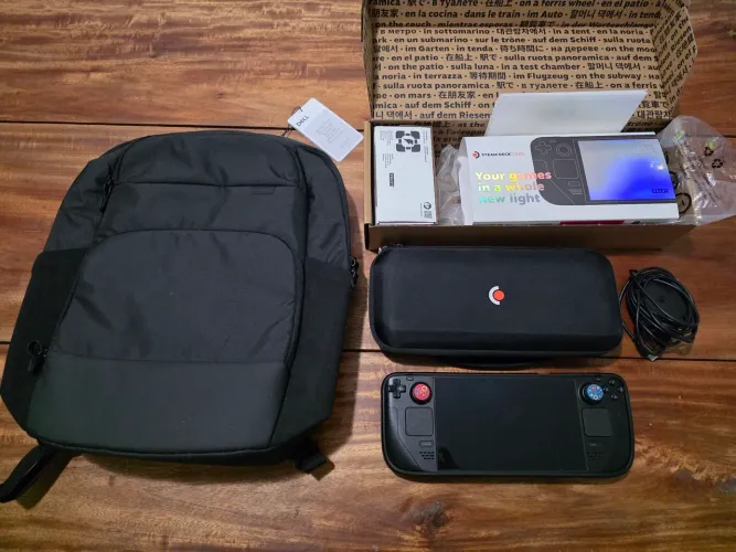 STEAM DECK OLED / 2 TB / PERFEITO E MAIS COMPLETO / MOCHILA DELL PRO BRINDE