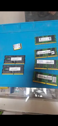 Kit memorias ram 12(16gb ddr4) 2(32gbddr4) 4 (8gb ddr4) 2 nvme de 256, e 1 nvme 512gb
