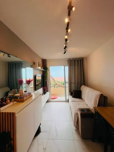 Alugo apartamento Todo Mobiliado, 2 quartos, 1wc, elevador, fino acabamento, TURU