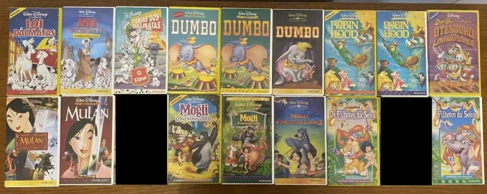 Fitas VHS Walt Disney (Preço por unidade)