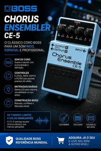 Pedal BOSS CE-5 Chorus Ensemble