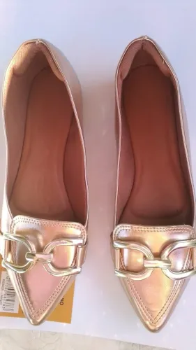 SAPATO, COR DOURADO
