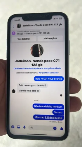 Troco ou vendo iPhone XR novo com 82 na bateria