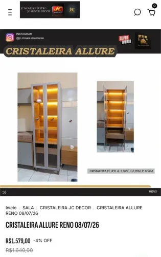 CRISTALEIRA ALLURE MDF