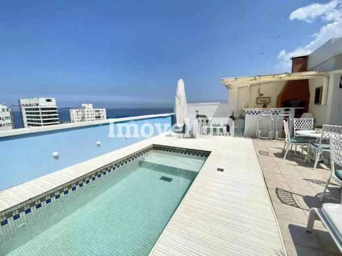 Cobertura duplex com vista mar para venda com 3 quartos em Ipanema com 457m²