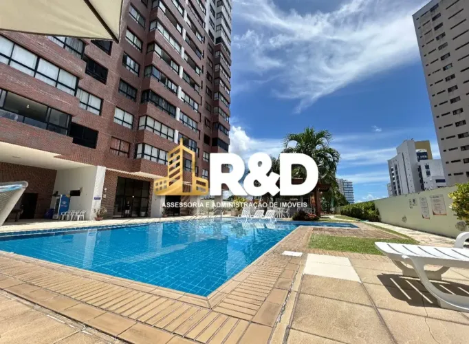 Lindo apartamento mobiliado em ponta negra com 2/4 com linda vista, condomínio com área de