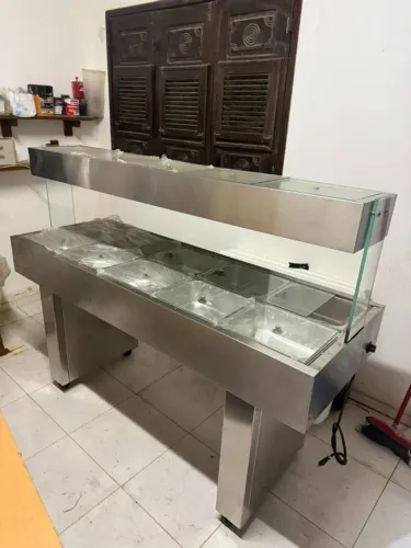 Buffet Térmico Self-Service em Aço Inox (NOVO)