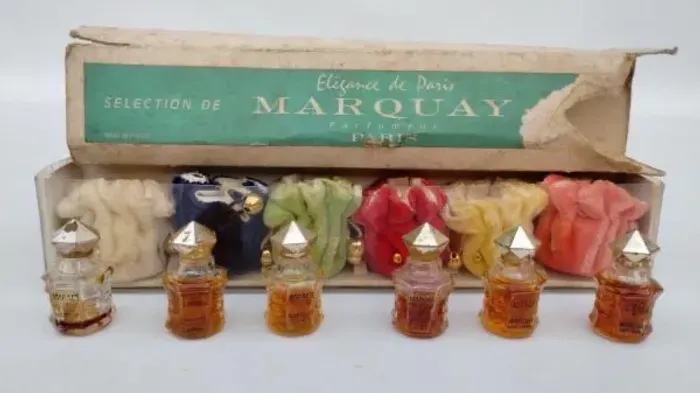 Relíquia Perfumaria Francesa - Mini Perfumes Marquay Anos 60 com Caixa Original
