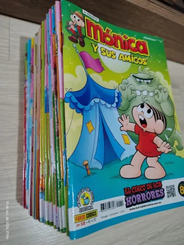 Lote com 15 gibis da Turma da Mônica em espanhol