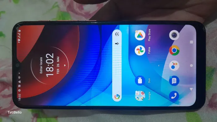 Vendo Moto e7 Power funciona perfeitamente trincado na tela mas não interfere 