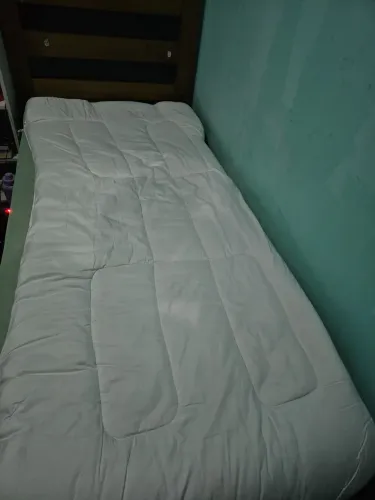 Cama de casal e solteiro. 