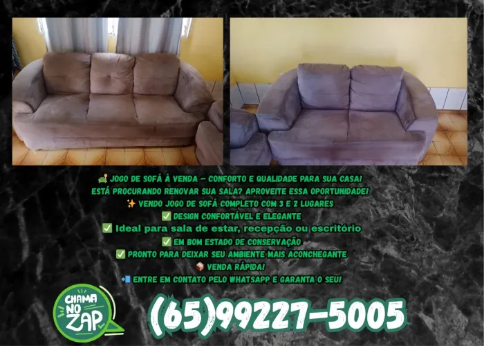 Vendo Sofá 2 e 3 lugares! Barato!