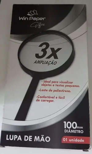 Lupa de mão  100 mm diâmetro 