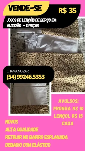 Lençóis de berço