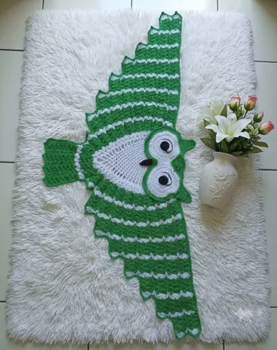 Tapete coruja Verde