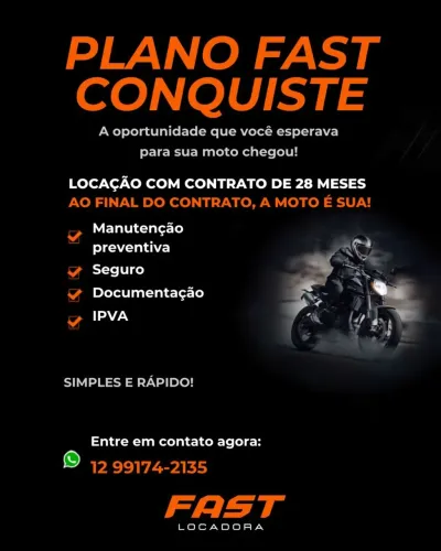 Motos para locação