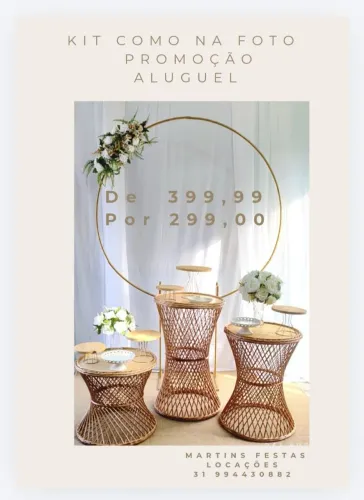 Decoração casamento LOCAÇÃO