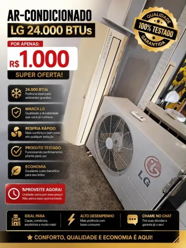 Ar condicionado 24.000 BTUS
