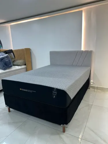 CAMA BOX MOLAS XL BLACK CASAL KING KOIL