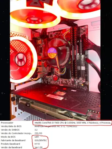 Placa mãe + processador i5 7400 ou troco por SSD