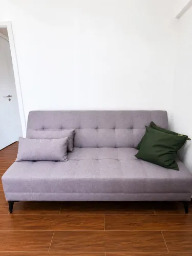     Sofá Cama 3 Lugares Cinza