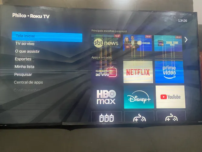 tv 50 polegadas philco com listras na tela