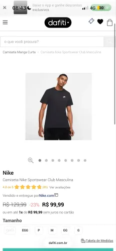 Camisetas Nike Novas e Originais