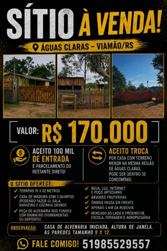 Vendo ou troco sítio