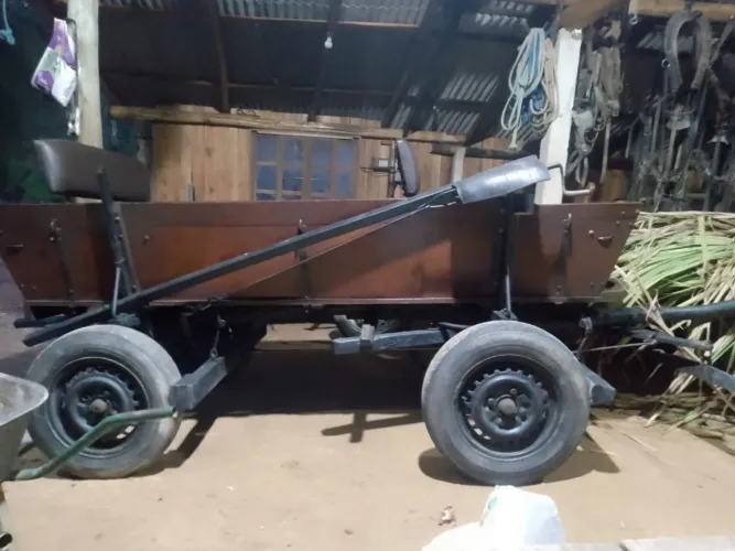 Carroça De Dois Cavalos Tamanho .40 Top 