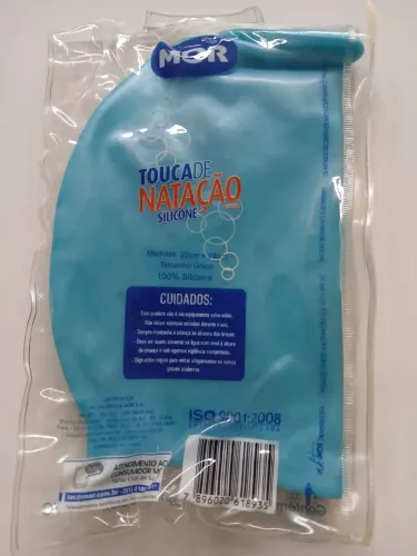 Touca de natação silicone marca mor