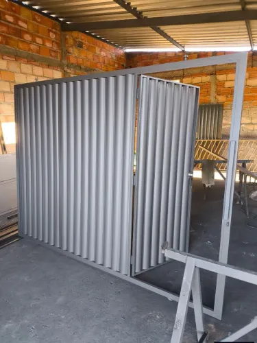 Portão de ferro galvanizado