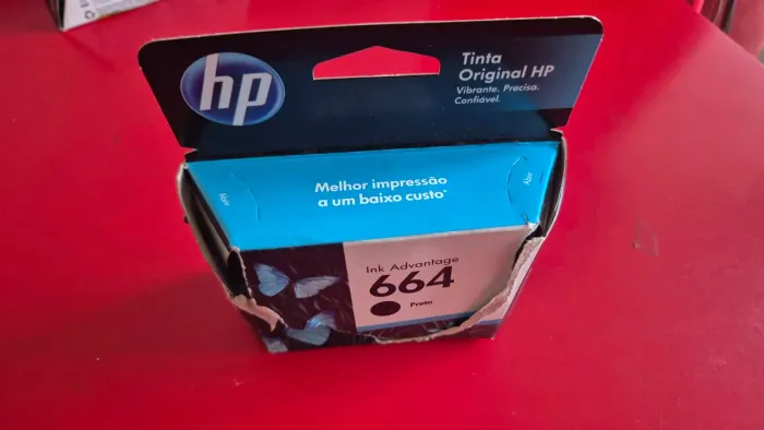 Cartucho hp 664 original preto