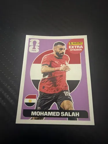 Figurinha Legend Mohamed Salah, lilás, copa 2026.