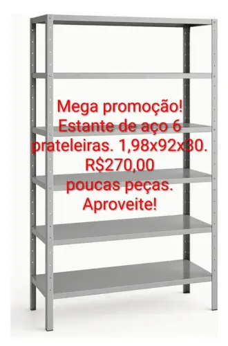 Estante de aço