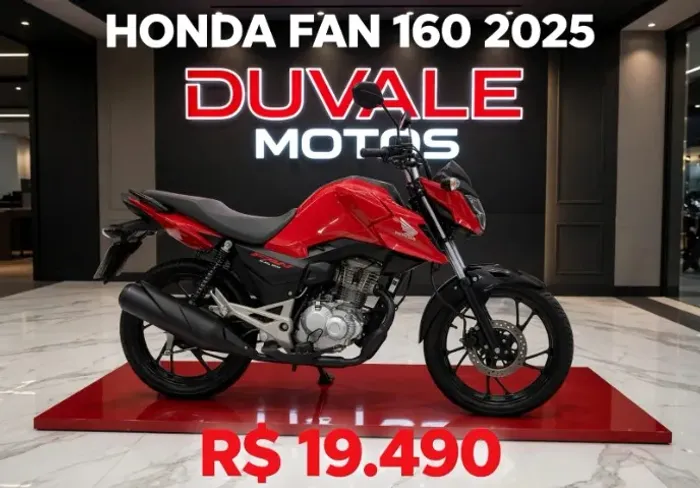 Honda Cg 160 Fan! Ano 2025! único Dono! Financiamos e Aceitamos Trocas!
