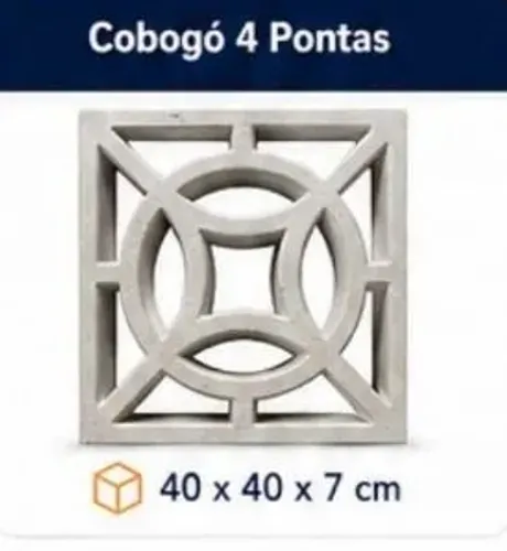 Cobogó 4 pontas