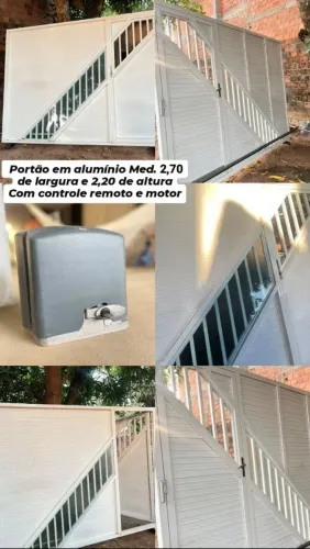 VENDE-SE PORTÃO DE ALUMÍNIO