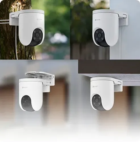 Câmera Wi-Fi EZVIZ H8c 1080P 360° | Auto Tracking | Detecção Humana IA | Visão Colorida