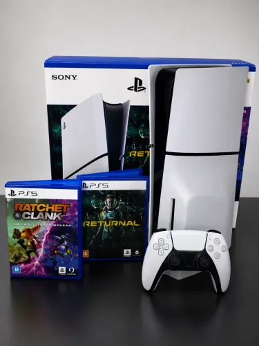 PS5 Slim com Leitor de Disco - Completo