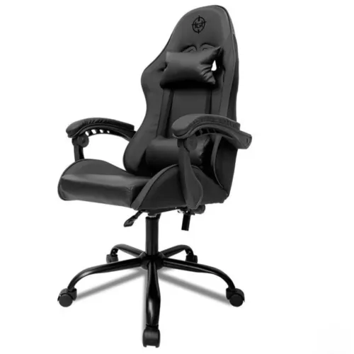 Cadeira Gamer Reclinável com Almofadas, em couro sintético, suporta até 120kg *Na caixa