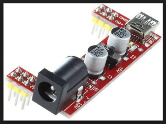COD-AM236  Módulo Fonte Alimentação Protoboard Mb-102 3,3v 5v Arduino Automação Robotica