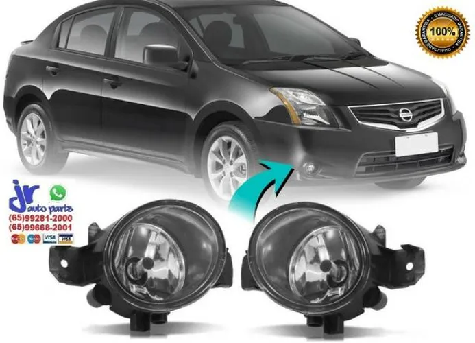 Neblina auxiliar - Par de Farol de Milha Sentra 10 11 12 13