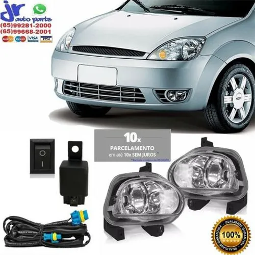 Kit farol de milha Fiesta 03 a 07