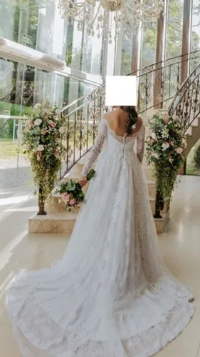 Vestido de Noiva estilo Princesa tamanho 36
