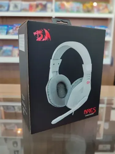 Headset Gamer Redragon Ares Branco - Lacrado - Loja Fisica - Parcelamos sem juros