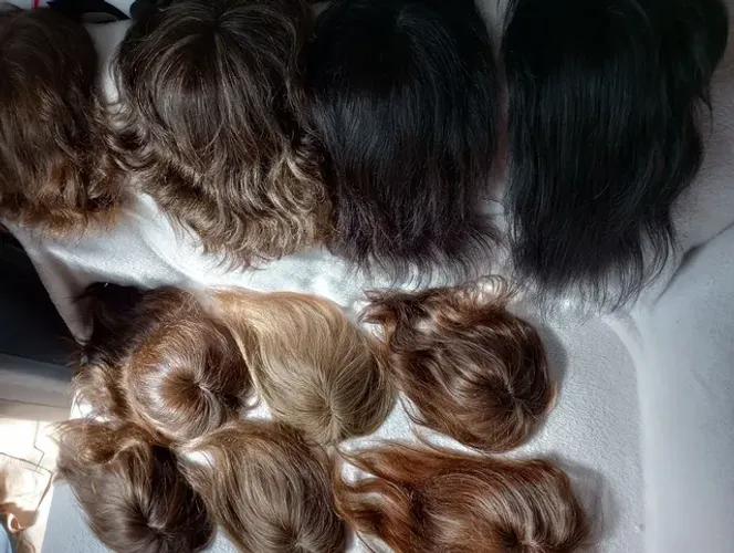 Kit com 10 TOPO prótese capilar em micropele cabelo humano brasileiro 