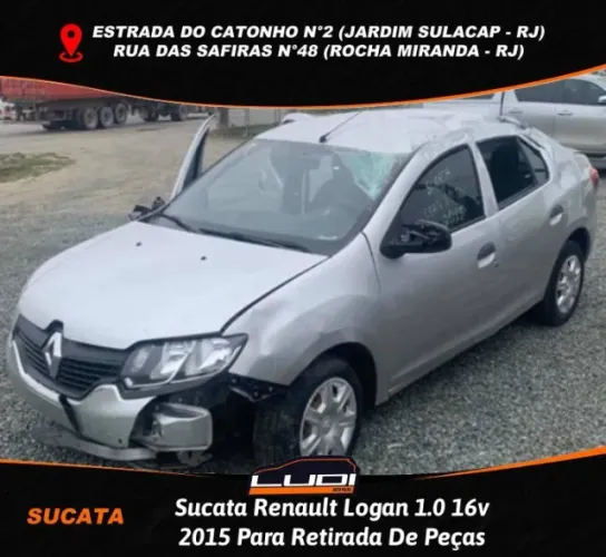Sucata Renault Logan 1.0 16v 2015 Para Retirada De Peças