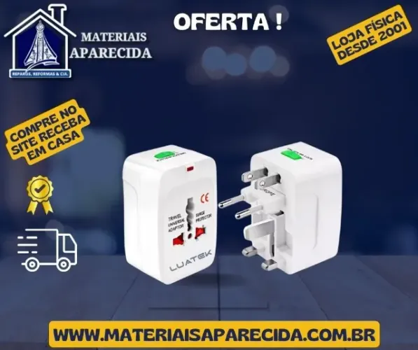 Adaptador Tomada Universal Padrao Europeu LWJ-2204