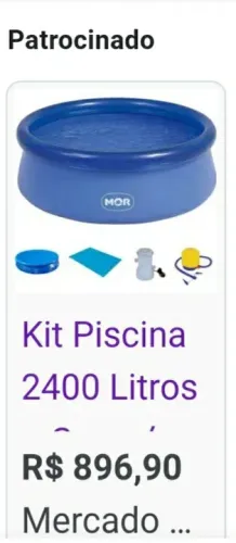 Vendo piscina nova, mais,acessórios.