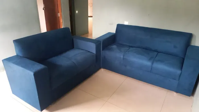 Conjunto de Sofás 2 e 3 Lugares várias cores Chama no WhatsApp * 